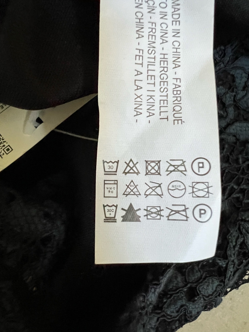 Zara Navy Black Lace Midi Dress - Picture 8 of 8